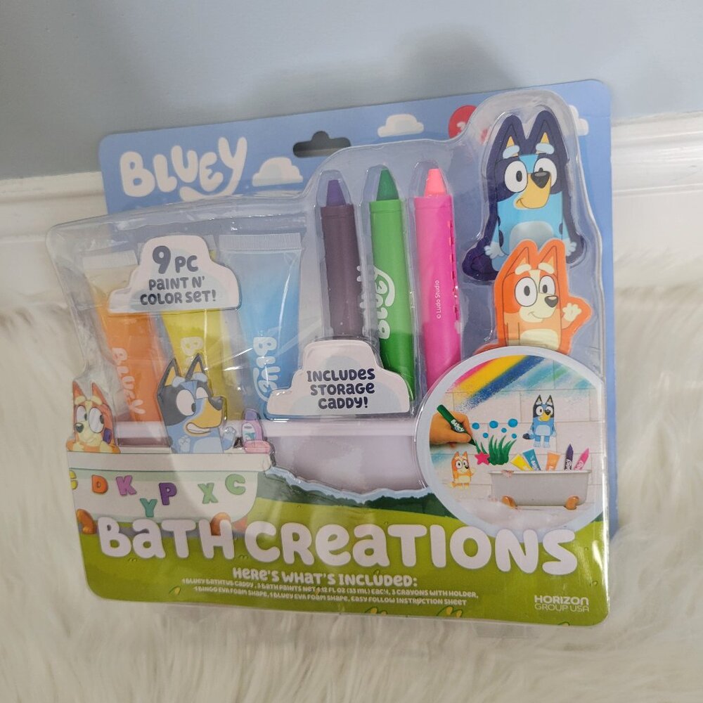 Bluey Bath Creations Coloring Set